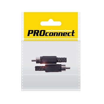 Штекер RCA "черн." (уп.2шт) PROCONNECT 14-0404-8