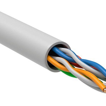 Кабель витая пара U/UTP кат.5e 4х2х24AWG solid LSZH GENERICA бел. 305м (м) ITK BC1-C5E04-128-305-G