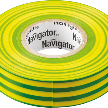 Изолента ПВХ 19мм (рул.20м) жел/зел. NIT-A19-20/YG Navigator 71115