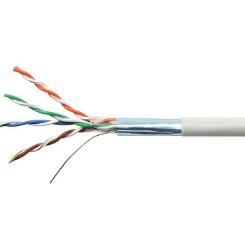Кабель витая пара F/UTP кат.6 4х2х23AWG solid CU PVC Six сер. 305м (м) SUPRLAN 01-1020