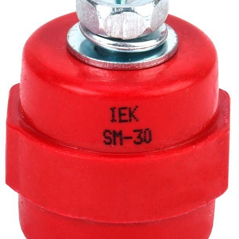 Изолятор SM30 (М8) силовой с болтом IEK YIS11-30-08-B