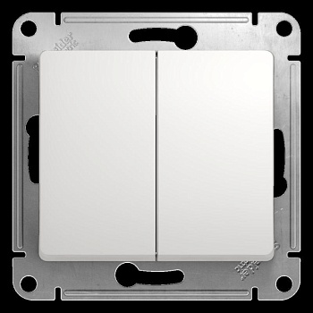 Механизм выключателя 2-кл. СП Glossa 10А IP20 (сх. 5) 10AX бел. SchE GSL000151