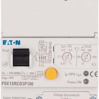 Выключатель автоматический 3п 125А 36кА PDE13G0125TAAJ PDE ТМ-расцеп. EATON PDE13G0125TAAJ