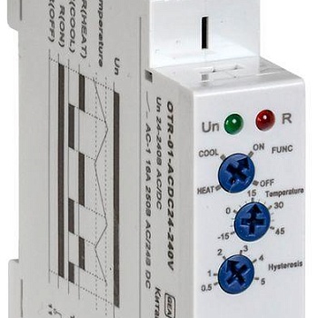 Реле температурное OTR-01 1 конт. 24-240В AC/DC ONI OTR-01-ACDC24-240V