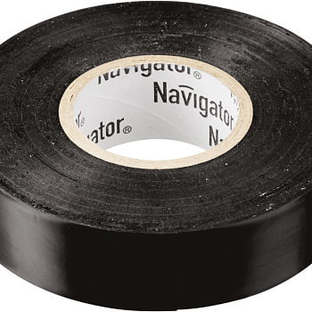 Изолента ПВХ 19мм (рул.20м) черн. NIT-A19-20/BL Navigator 71110