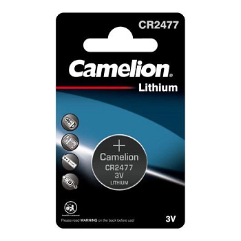 Элемент питания литиевый CR CR2477 BL-1 (блист.1шт) Camelion 8660