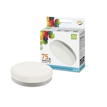 Лампа светодиодная LED-GX53-standard 8Вт таблетка 4000К нейтр. бел. GX53 720лм 160-260В ASD 4690612005102