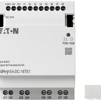 Модуль ввода/вывода EASY-E4-DC-16TE1 24В DC 8DI 8DO транз. 05А EATON 197220