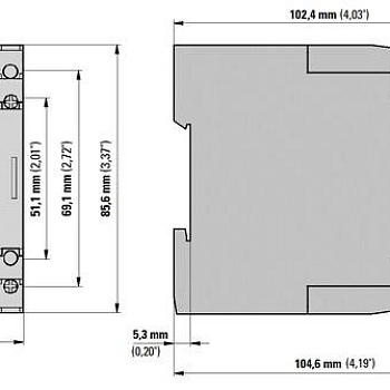 Реле контроля напряжения 350-580В 50/60Гц EMR6-AWM580-H-1 EATON 184765