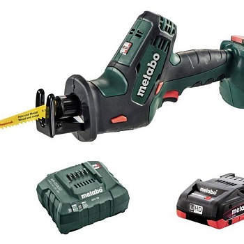 Пила сабельная аккумуляторная SSE18LTXCompact +1х3.5Ач LiHD+ЗУ ASC55 Metabo T03340