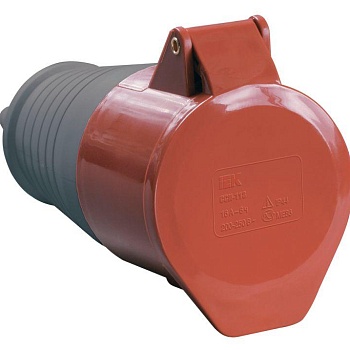 Розетка кабельная 16А 380В 3P+PE+N ССИ-215 IP44 IEK PSR22-016-5