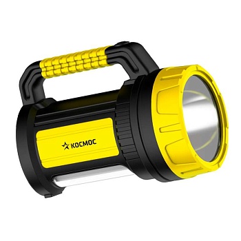 Фонарь светодиодный аккум. 5W LED 3 режима  бок. панель 10Вт зарядное устройство 220/12В КОСМОС KOCAc2005W_Ex
