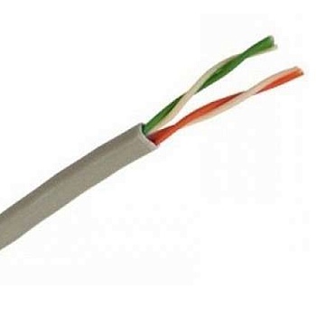 Кабель витая пара U/UTP кат.5e 2х2х24AWG solid CU PVC сер. 305м (м) Rexant 01-0023