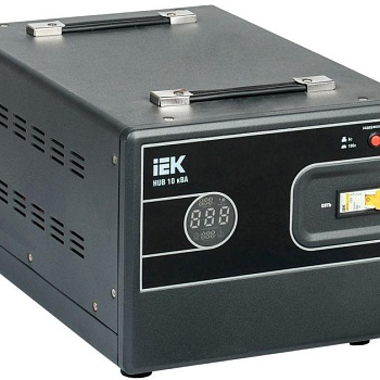 Стабилизатор напряжения 1ф 10кВА HUB переносной IEK IVS21-1-010-13