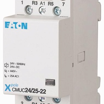 Контактор установочный CMUC24/25-31 24В AC/DC 3НО+1НЗ 25A EATON 137400
