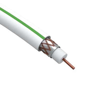 Кабель коаксиальный SAT 703 B.Cu/(оплетка Cu 75%) PVC 75Ом бел. 100м (м) Эра Б0044612