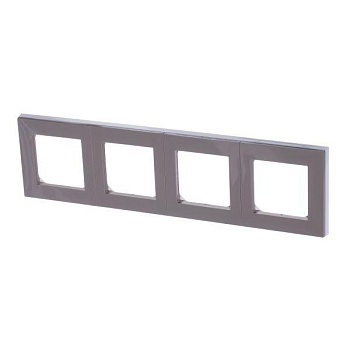 Рамка Levit 4п кофе макиато/бел. ABB 2CHH015040A6018