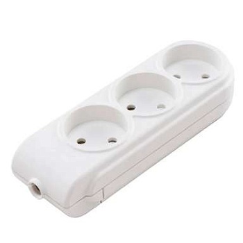 Колодка удлинителя 3-м без заземл. защ. шторки Makel N3010000