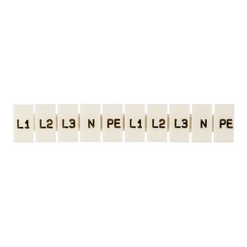 Маркеры для JXB-ST 1.5 с символами "L1. L2. L3. N. PE" (уп.10шт) PROxima EKF zb-st-1.5-L-1-3