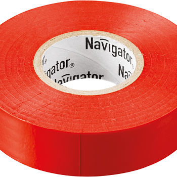Изолента ПВХ 19мм (рул.20м) красн. NIT-A19-20/R Navigator 71111