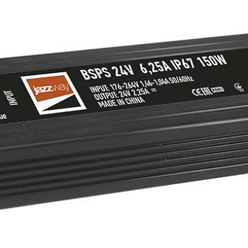 Драйвер BSPS 24В 6.25А 150Вт IP67 (3года гарантии) JazzWay 5024212