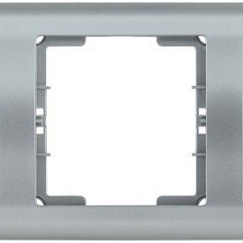 Рамка 3-м BOLERO РГ-3-БС горизонт. серебр. IEK EMB30-K23